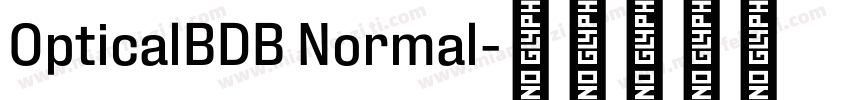 OpticalBDB Normal字体转换